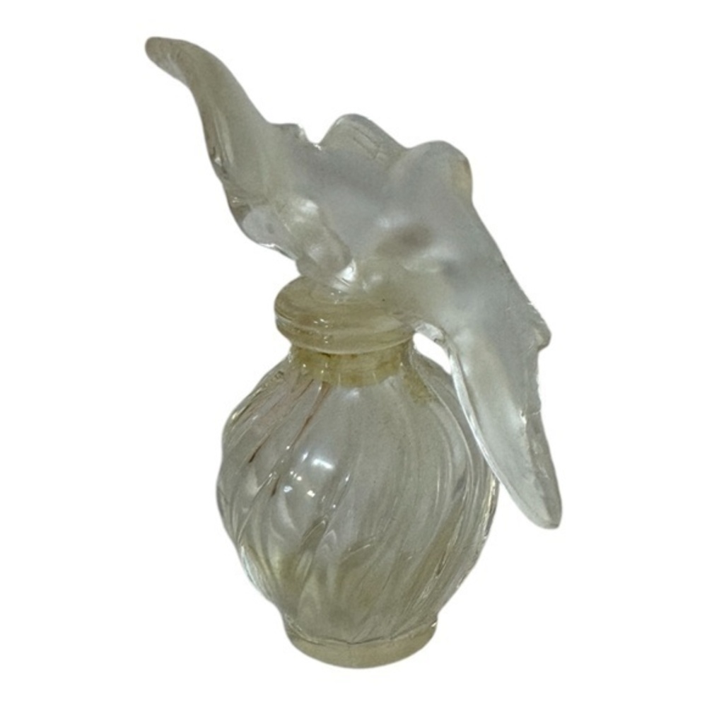 Lalique Nina Ricci L' AIR DU TEMPS 4.25" Perfume Bottle, Frosted Birds Stopper